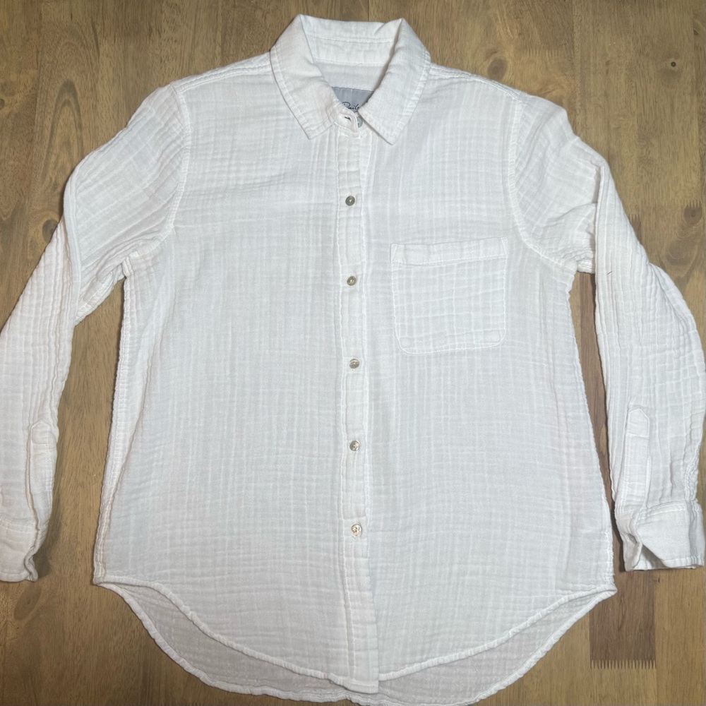 Rails Ellis Button Up Shirt, White, S - Picture 5 of 13